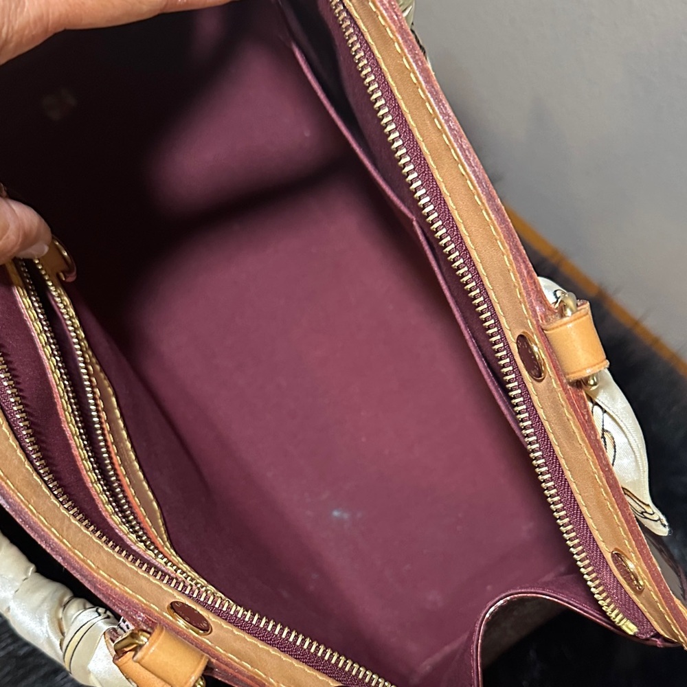 Louis Vuitton Shimmering Red Satchel - Picture 4 of 11